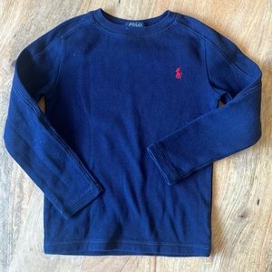 EUC Polo by Ralph Lauren boys navy blue thermal size 5